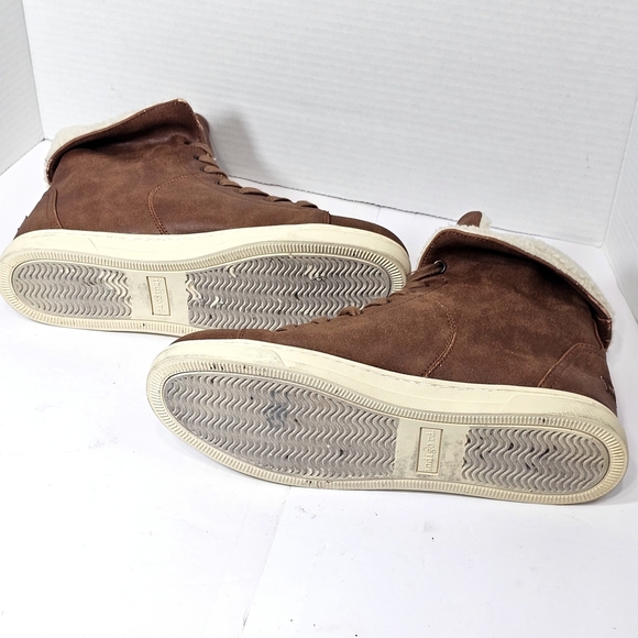 Indigo Brown Ankle Boots with Cream Lining - Picture 4 of 12